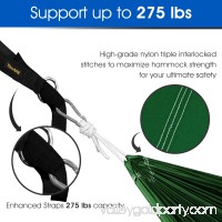 Yes4All Single Lightweight Camping Hammock with Strap & Carry Bag (Black)   566644040